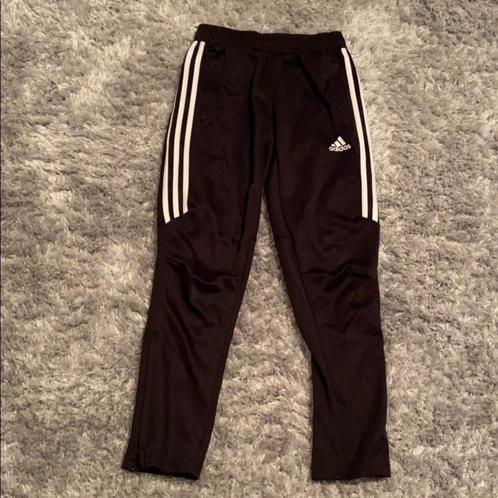 striped adidas track pants